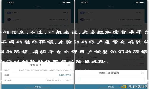 由于Tokenim并不是一种广为人知的加密货币或加密钱包，我无法提供具体的信息。不过，一般来说，大多数加密货币平台或钱包都可能设有转账限额，这些限额可能会因以下几种因素而有所不同：

1. **账户验证级别**: 很多平台根据用户是否完成身份验证（KYC）来设置不同的转账限额。未验证的账户通常会有较低的转账限制，而完成所有身份验证的账户可能会有更高的限额。

2. **转账方式**: 不同的转账方式（如普通转账、快速转账等）也可能有不同的限额。有些平台允许用户调整他们的限额。

3. **市场状况**: 在市场波动较大或流动性不足的情况下，某些平台可能会临时调整转账限额以降低风险。

4. **安全考虑**: 为了防止欺诈和非法活动，一些平台可能会对新用户或可疑交易实施更严格的限额。

建议您查阅Tokenim的官方网站或联系客服，以获取有关转账限额的确切信息和最新政策。如果您指的是其他平台或钱包，请提供具体名称，以便我能更好地帮助您。